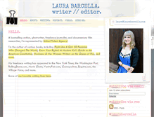 Tablet Screenshot of laurabarcella.com
